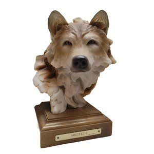 "Solitude" by Steven Herrero Signed and Numbered Wolf Sculpture 1168/4000